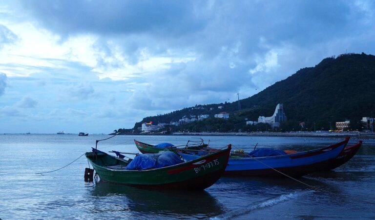 Sea, boat, sunset, vung tau, vietnam, nature, vung tau, vung tau, vung tau, vung tau, vung tau