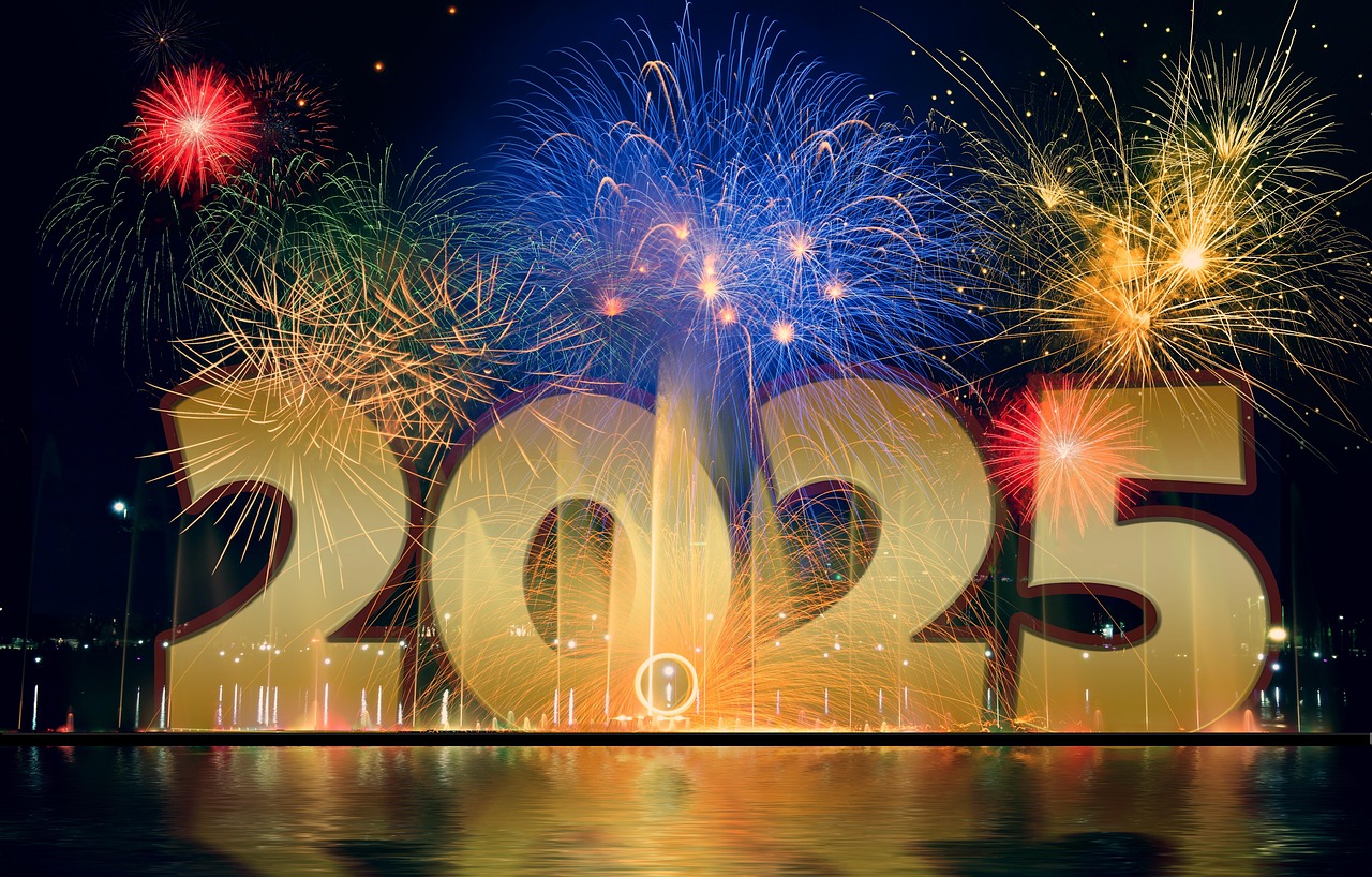 new year, sylvester, celebration, fireworks, party, happiness, year, 2025, start, design, holiday