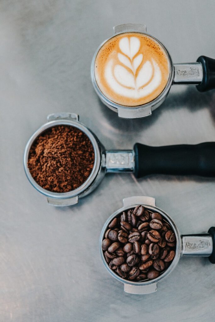 flat lay photography of coffee