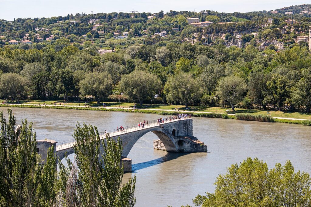 provence, rhone, nature, avignon, bridge, south france, summer, flow, avignon, avignon, avignon, avignon, avignon