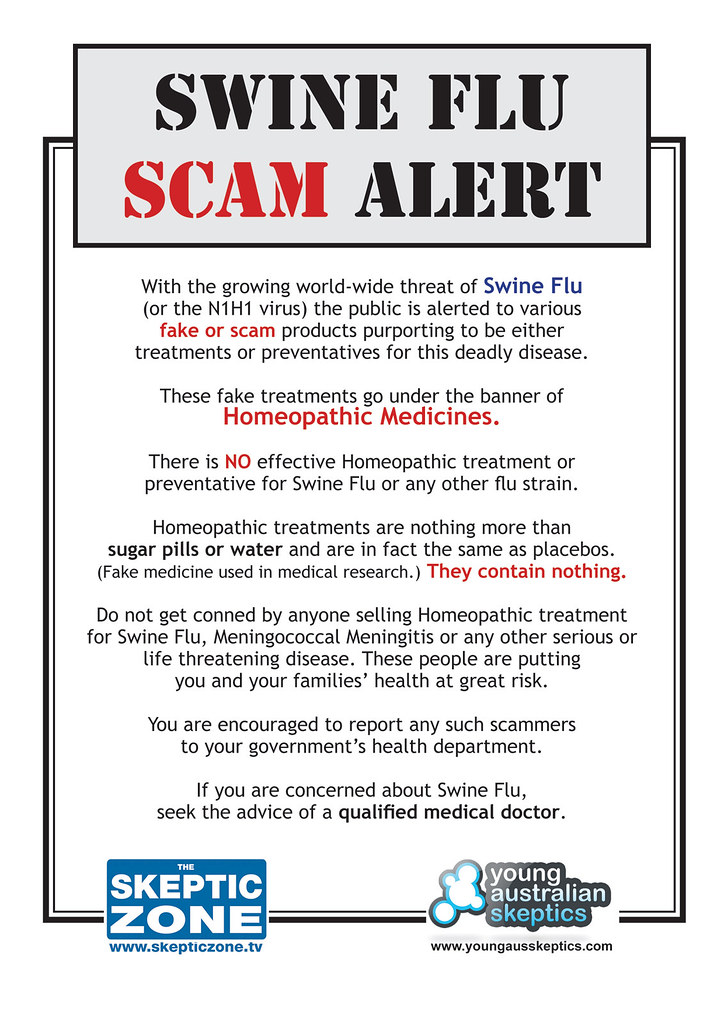 Swine Flu Scam Alert