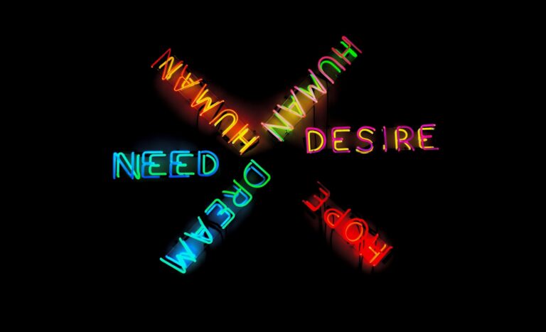 Several assorted-color neon light signage
